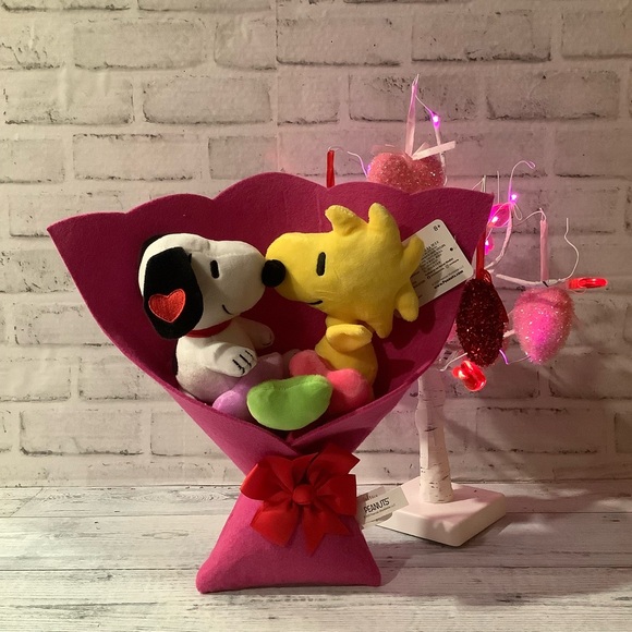 Peanuts Other - Snoopy & Woodstock Plush Gift Valentine Bouquet